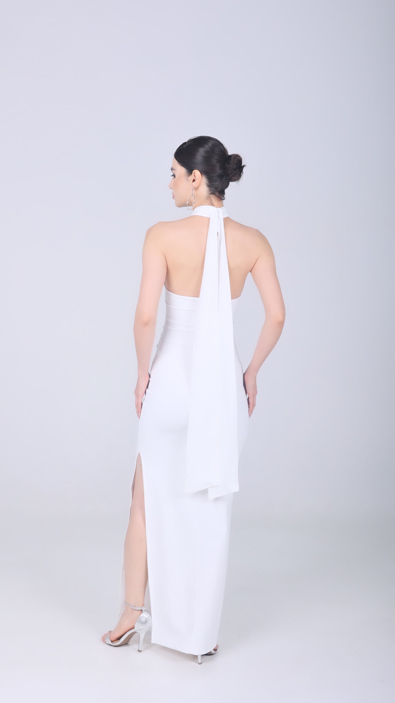 LORIA WHITE MAXI DRESS