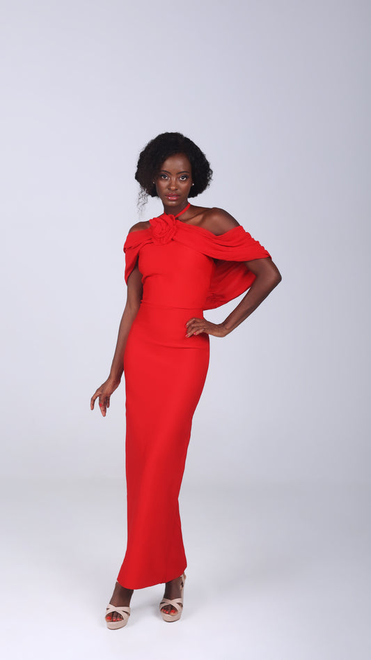 WEMI MAXI BANDAGE DRESS