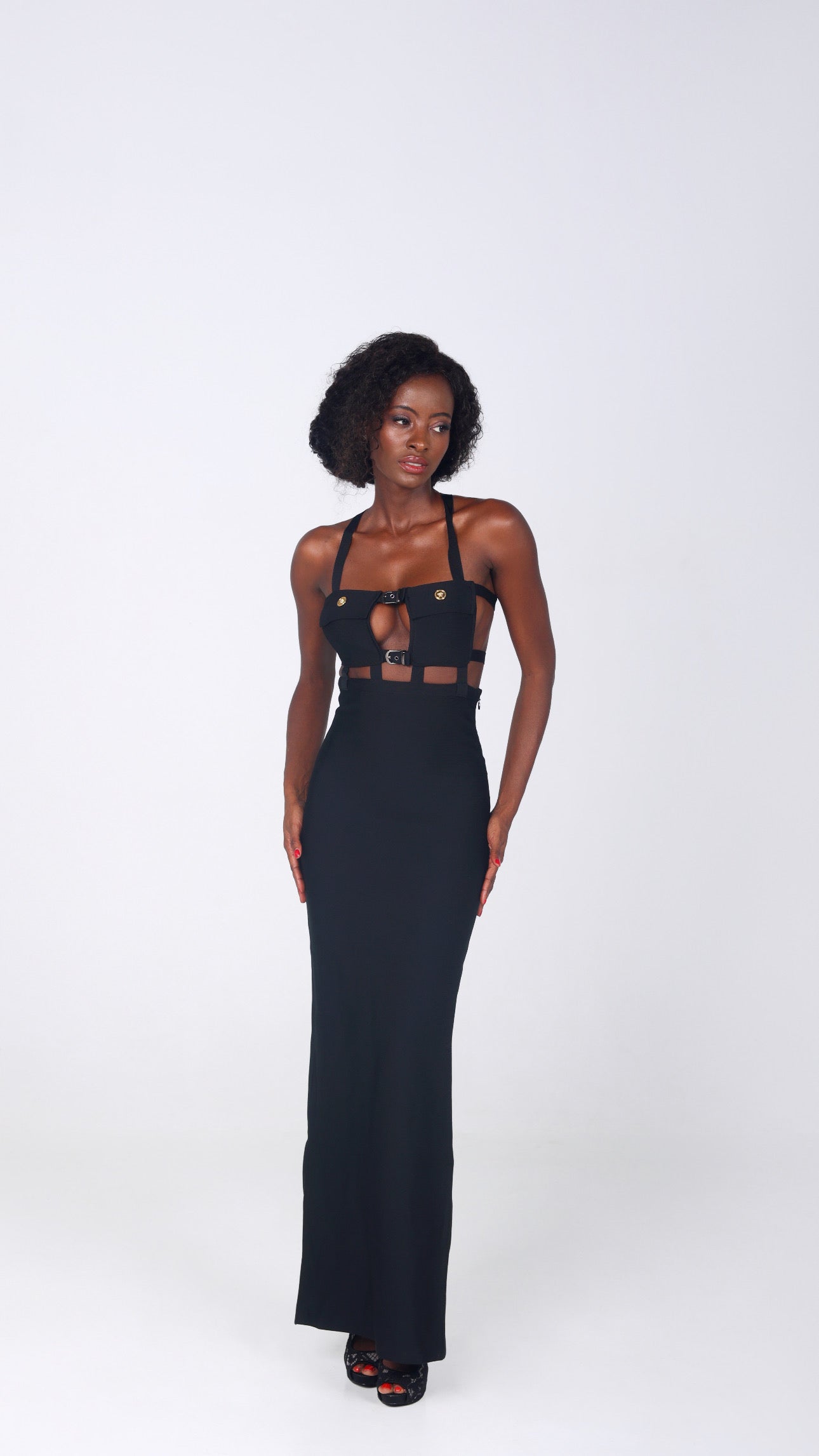 LINDA  BANDAGE MAXI DRESS